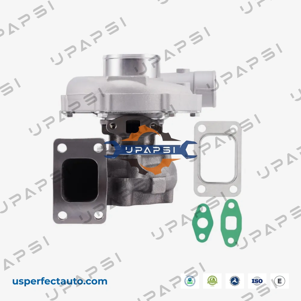 HX40W Super Drag turbo 16cm2 with T4 to T3 adapter front view